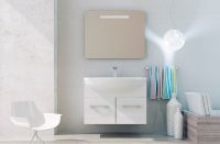 Зеркало SanVit Модерн 80 zmodern080 с подсветкой с кнопочным выключателем — фото 4, Зеркала в ванную комнату