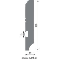 Товар: Плинтус Evrowood PN 120 led 2000x110x16 мм - фото 10 Плинтус Evrowood PN 120 led 2000x110x16 мм — фото 10, Плинтуса напольные