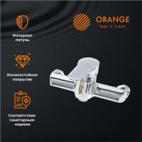 Смеситель для ванны Orange Sofi Хром арт-M43-200cr — фото 2, Смесители для душа без лейки