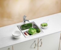 Кухонная мойка Alveus Basic 10 NAT-90 380x440 1082195 Натуральная сталь — фото 2, Кухонные мойки