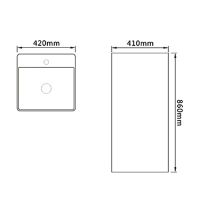 Раковина SantiLine 42 SL-4005MС Серый бетон — фото 2, Раковины напольные