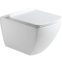 Унитаз Black&White Universe W-726 726W00 подвесной с сиденьем Микролифт — фото 1, Унитазы