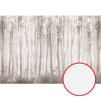 Фреска Ortograf Flora 31031 Фактура бархат FX Флизелин (4*2,7) Серый/Бежевый, Деревья/Животные — фото 1, Фрески