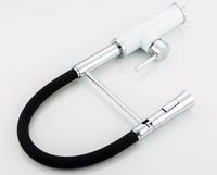 Смеситель для кухни Frap F4452-8 Белый Черный — фото 3, Смесители для кухни