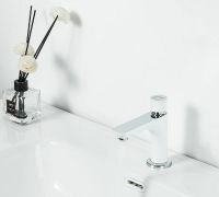 Товар: Кран для одного типа воды Gappo G48 G5148 Белый Хром - фото 2 Кран для одного типа воды Gappo G48 G5148 Белый Хром — фото 2, Смесители