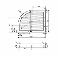 Товар: Душевой поддон из искусственного камня Эстет Омега 100х80 R ФР-00000767 Белый - фото 5 Душевой поддон из искусственного камня Эстет Омега 100х80 R ФР-00000767 Белый — фото 5, Душевые поддоны