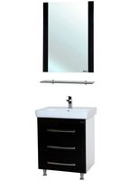 Товар: Тумба под раковину Bellezza Рокко 60 4635309660042 Черная Белая - фото 2 Тумба под раковину Bellezza Рокко 60 4635309660042 Черная Белая — фото 2, Мебель для ванной