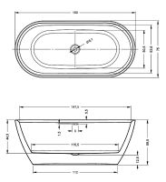 Товар: Акриловая ванна Riho Inspire Velvet White 160x75 B091001105 (BD1010500000000) без гидромассажа - фото 6 Акриловая ванна Riho Inspire Velvet White 160x75 B091001105 (BD1010500000000) без гидромассажа — фото 6, Акриловые ванны