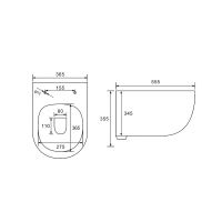 Товар: Унитаз Vincea Evo VT1-34 подвесной с сиденьем Микролифт - фото 8 Унитаз Vincea Evo VT1-34 подвесной с сиденьем Микролифт — фото 8, Подвесные унитазы