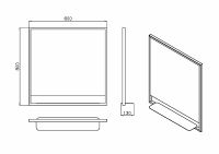 Товар: Зеркало Boheme Armadi Art Vallessi 80 551/2 с подсветкой Антрацит с сенсорным выключателем - фото 5 Зеркало Boheme Armadi Art Vallessi 80 551/2 с подсветкой Антрацит с сенсорным выключателем — фото 5, Мебель для ванной