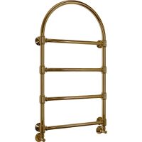 Водяной полотенцесушитель Terminus Версаль П4 500x930 4620768885020 Бронза, нижнее подключение, G 1/2" ВР, с комплектом вентилей — фото 1, Водяные полотенцесушители