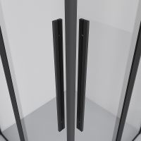 Душевой уголок Niagara Nova 80х80 NG-6822-34BLACK профиль Черный матовый стекло прозрачное — фото 12, Душевые уголки