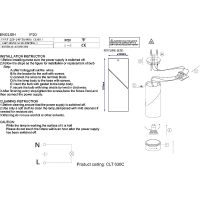 Потолочный светильник Crystal Lux CLT 030C BL Черный — фото 2, Светильники