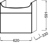 Товар: Тумба под раковину Jacob Delafon Odeon Up 60 EB880-J5 подвесная Белая глянцевая - фото 3 Тумба под раковину Jacob Delafon Odeon Up 60 EB880-J5 подвесная Белая глянцевая — фото 3, Тумбы под раковину