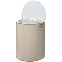 Товар: Корзина для белья Geralis RWG-O Ромб Белая, кант Золото, полукруглая - фото 2 Корзина для белья Geralis RWG-O Ромб Белая, кант Золото, полукруглая — фото 2, Корзины для белья