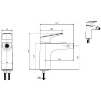 Смеситель для биде Aquatek Вега AQ1018CR Хром — фото 2, Смесители