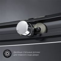 Душевой уголок AM.PM Like Solo Slide 120х80 W83G-302U120CT профиль Хром глянцевый стекло прозрачное — фото 7, Асимметричные душевые уголки