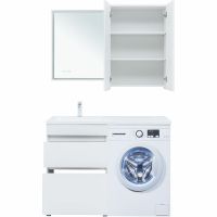 Тумба под раковину Aquanet Вега 120 Белый глянец арт-329124 — фото 14, Тумбы под раковину