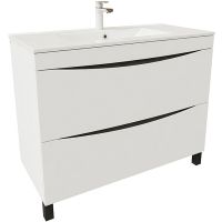 Тумба с раковиной Iddis Cloud 100 CLO10WFi95K Белая — фото 1, Тумбы с раковиной