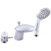 Смеситель на борт ванны Rav Slezak Dunaj Termostat DT271.5S с термостатом Хром — фото 1, Смесители на борт ванны