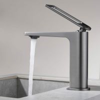 Товар: Смеситель для раковины Black&White Universe UK9901MG 9901MG Gun Metal - фото 4 Смеситель для раковины Black&White Universe UK9901MG 9901MG Gun Metal — фото 4, Смесители