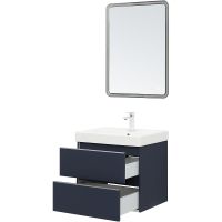 Тумба под раковину Aquanet Вега 60 329589 подвесная Маренго — фото 19, Тумбы под раковину