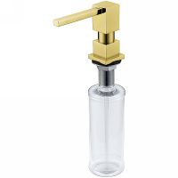 Дозатор для моющего средства Alveus Kork Gold 1129079 Золото — фото 1, Дозаторы для кухонных моек