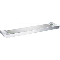 Стеклянная полка Timo Selene 10072/00 Хром — фото 1, Полки для ванной и душа