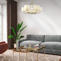 Люстра Maytoni Neoclassic Alloro Белая Латунь арт-MOD088PL-06BS — фото 6, Люстры