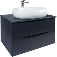 Тумба под раковину Bond Cube 80 T07807 подвесная Серая матовая — фото 14, Мебель для ванной