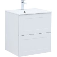 Тумба с раковиной Aquanet Терра 60 323178 подвесная Белая матовая — фото 1, Тумбы с раковиной