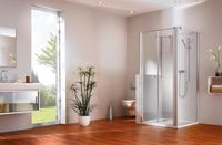 Товар: Дверь для душевого уголка Huppe Design Pure 90 510641.092.321 Профиль хром, стекло прозрачное - фото 2 Дверь для душевого уголка Huppe Design Pure 90 510641.092.321 Профиль хром, стекло прозрачное — фото 2, Душевые двери в нишу