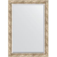 Зеркало Evoform Exclusive 103х73 с фацетом в багетной раме - Прованс с плетением 70 мм арт-BY 3459 — фото 1, Зеркала в ванную комнату