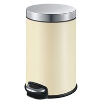 Ведро для мусора WeltWasser Erfie BG 3L педальное 10000001970 Бежевое — фото 1, Мусорные ведра