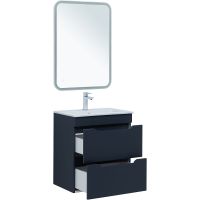 Тумба под раковину Aquanet Практика 60 330458 подвесная Маренго — фото 6, Тумбы под раковину