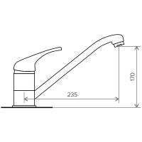 Смеситель для кухни Polygran Низкий №302 072078 Песочный — фото 2, Смесители для кухни