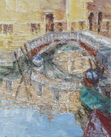 Товар: Фреска Ortograf Венеция 9020 Фактура бархат FX Флизелин (1,45*1,8) Синий/Желтый, Город/Живопись - фото 2 Фреска Ortograf Венеция 9020 Фактура бархат FX Флизелин (1,45*1,8) Синий/Желтый, Город/Живопись — фото 2, Фрески