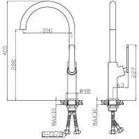 Смеситель для кухни Agger Beauty Хром арт-A2600100 — фото 2, Смесители для кухни