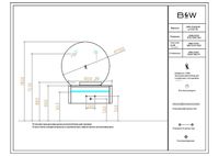 Тумба с раковиной Black&White Universe U915.1000 100 9151000 подвесная Glossy light grey — фото 13, Мебель для ванной