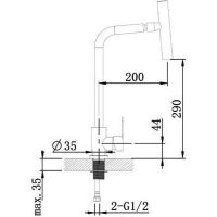 Товар: Смеситель для кухни Orange Steel M99-009ni Никель - фото 8 Смеситель для кухни Orange Steel M99-009ni Никель — фото 8, Смесители