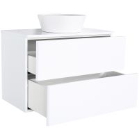 Товар: Тумба с раковиной Orange Otto 75 Ot-75TuMDF+B08-360W подвесная Белый глянец - фото 4 Тумба с раковиной Orange Otto 75 Ot-75TuMDF+B08-360W подвесная Белый глянец — фото 4, Мебель для ванной