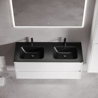 Тумба под раковину Sancos Libra 120 LB120-2W подвесная Белый глянец — фото 11, Тумбы под раковину