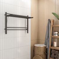 Товар: Электрический полотенцесушитель Terminus Горизонт П8 800х600 4670078543608 с полкой Черный муар - фото 5 Электрический полотенцесушитель Terminus Горизонт П8 800х600 4670078543608 с полкой Черный муар — фото 5, Электрические полотенцесушители