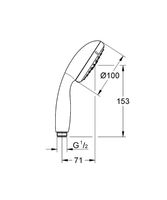 Ручной душ Grohe Tempesta New 28578002 Хром — фото 3, Лейки для душа