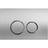 Клавиша смыва CeramaLux DC-011 Серебро — фото 1, Комплектующие для душевого оборудования