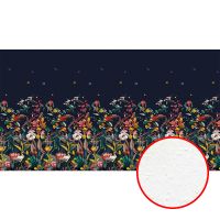 Фреска Ortograf Flora 31291 Фактура бархат FX Флизелин (4,9*2,7) Синий/Разноцветный, Цветы — фото 1, Фрески