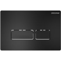 Клавиша смыва Grossman Pragma 700.K31.03.210.210 Черная матовая — фото 1, Кнопки смыва