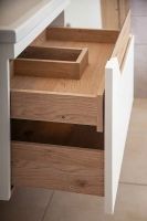 Тумба под раковину Бриклаер Брайтон 80 подвесная Белая матовая Дуб Кера арт-4627125415821 — фото 7, Тумбы под раковину