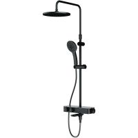 Душевая система AM.PM Inspire V2.0 F0750A522 с термостатом Черная матовая — фото 1, Душевое оборудование. Душевая программа