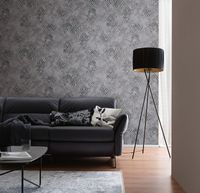 Обои Marburg Memoria 30363 Винил на флизелине (1,06*10,05) Бежевый/Серый/Серебряный, Геометрия/Штукатурка — фото 3, Обои для стен